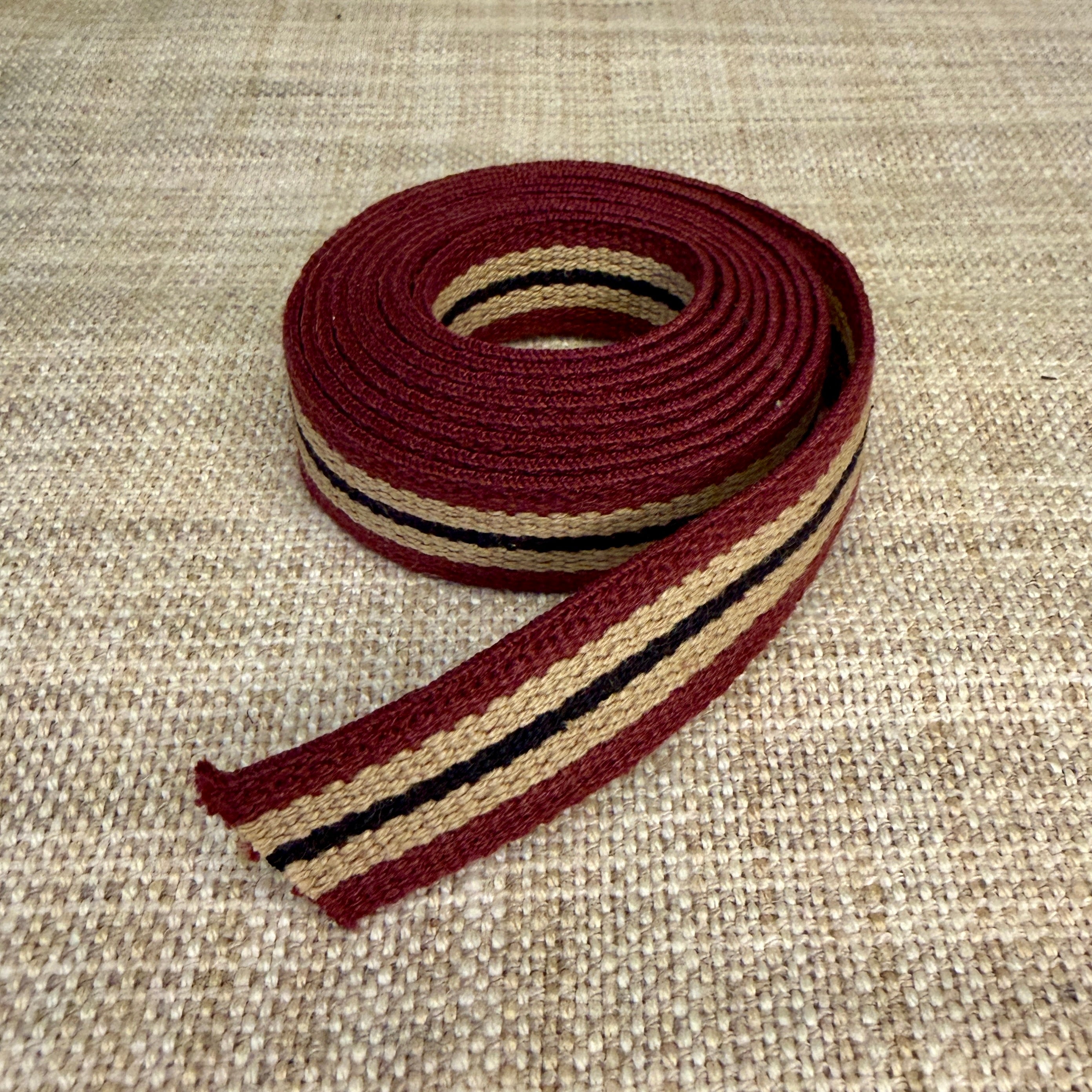 Maroon & Black Stripe Shaker Tape - 5/8"