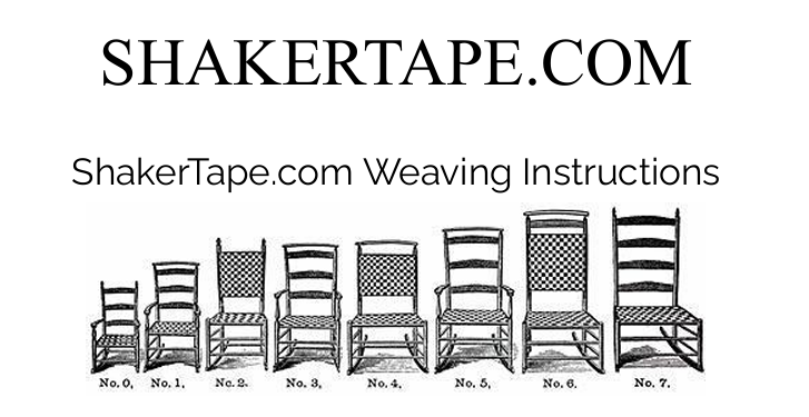 Seat & Back Weaving Instructions